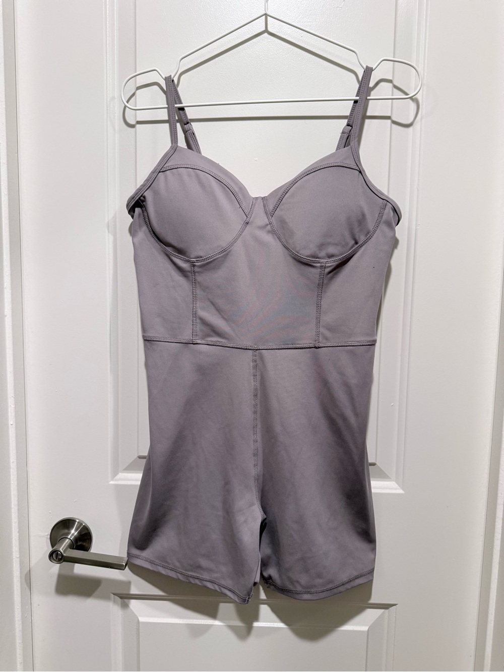 Women's Greyish Workout Romper